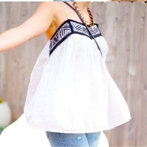 Mossimo black and white stripe tank top